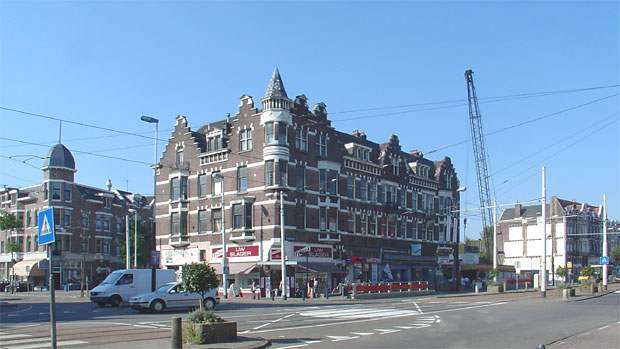 Historisch Delfshaven:  Spanjaardstraat en Schiedamseweg
