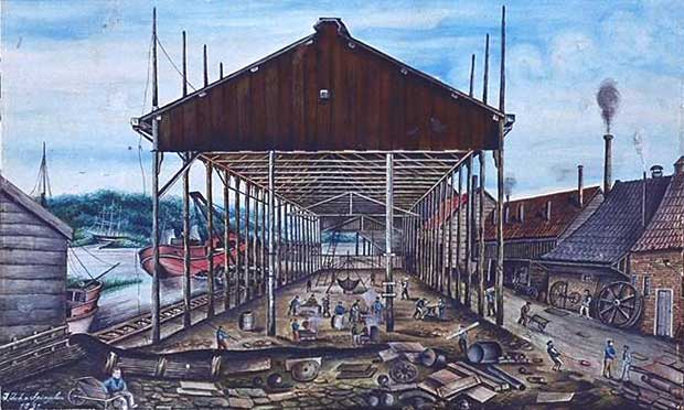 Historisch Delfshaven:  scheepswerf